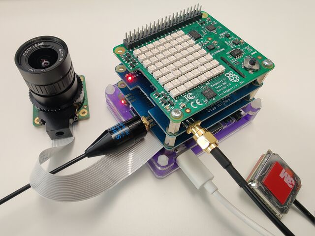 Raspberry Pi LoRa tracker running Embedded Radio Tracker software